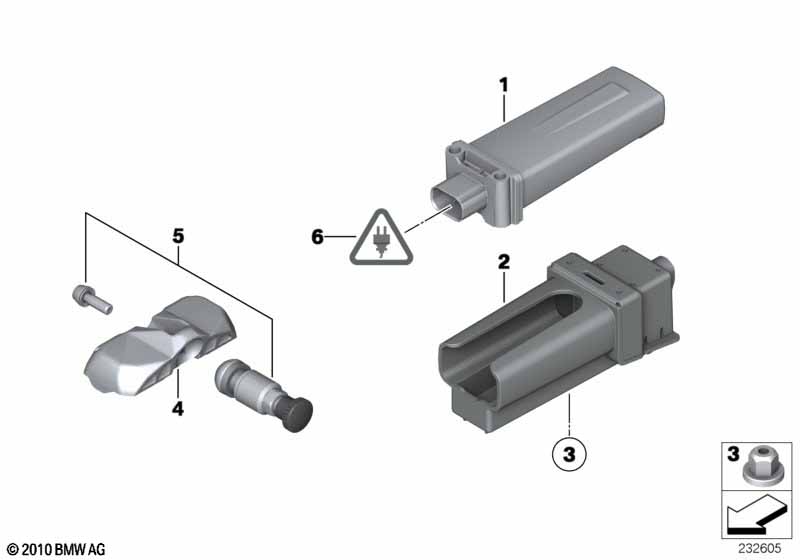 Genuine BMW 36106881433 F25 F26 F82 Control Unit Rdc (Inc. X3) | ML Performance EU Car Parts