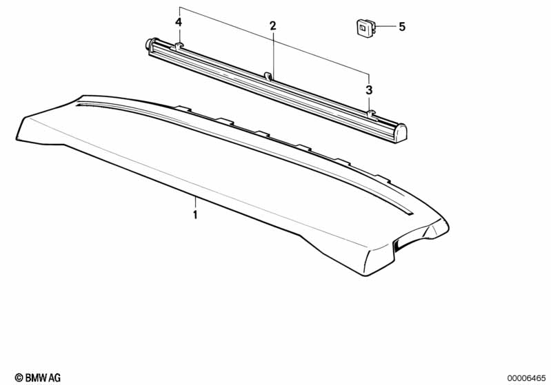 Rear window shelf/sun blind