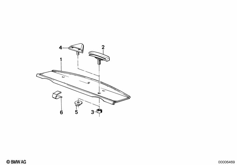 Rear window shelf