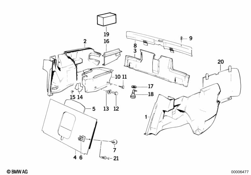 Trunk trim panel