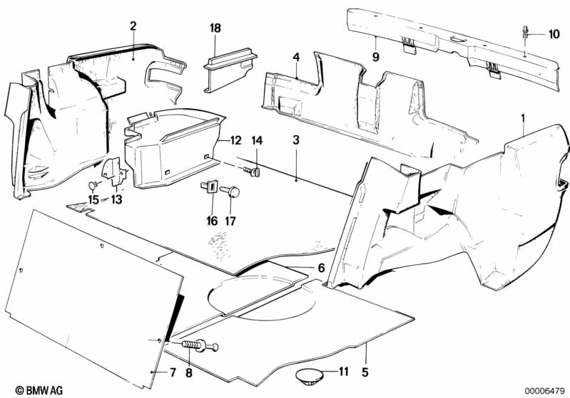 Trunk trim panel