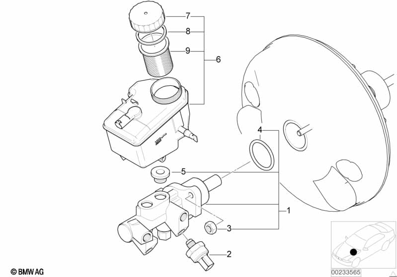 Brake master cylinder DSC