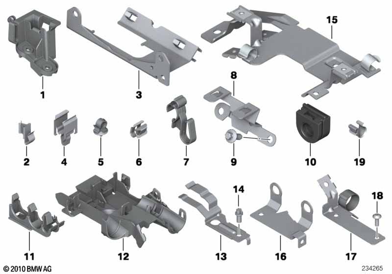 Genuine BMW 12527591949 E93 F11 F10 Bracket, Cable Harness (Inc. 535iX) | ML Performance UK Car Parts
