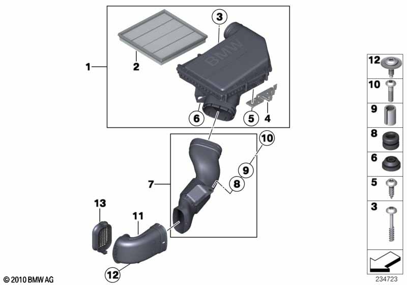 Genuine BMW 13717601874 F25 F26 Intake Duct (Inc. X4 M40iX, X4 35iX & X3 35iX) | ML Performance UK Car Parts