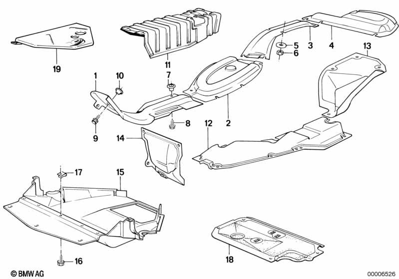 Heat insulat./engine compartm.screening