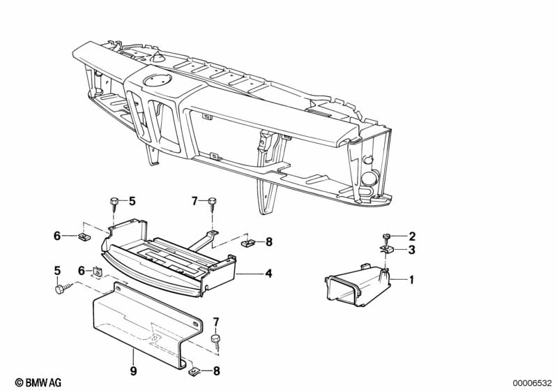 Genuine BMW 51712230357 E24 Air Duct (Inc. 628CSi, 630CS & 633CSi) | ML Performance UK Car Parts