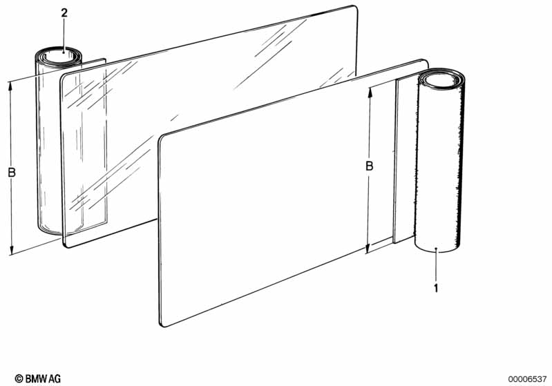 Cover material, running meter