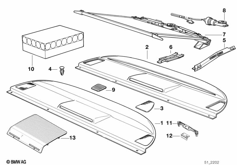 Genuine BMW 51461970668 E31 Bracket Right (Inc. 840i) | ML Performance EU Car Parts