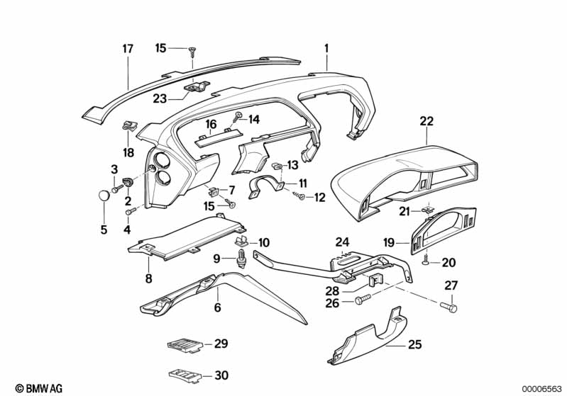 Genuine BMW 51452256259 E31 Trim Panel Lower Left SILBERGRAU (Inc. 840i, 850Ci & 840Ci) | ML Performance EU Car Parts