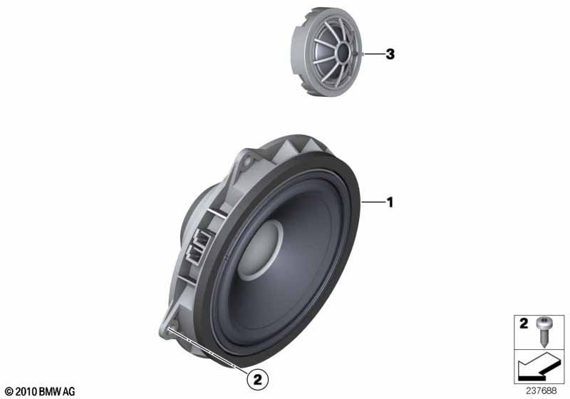 High-end sound system, door, front