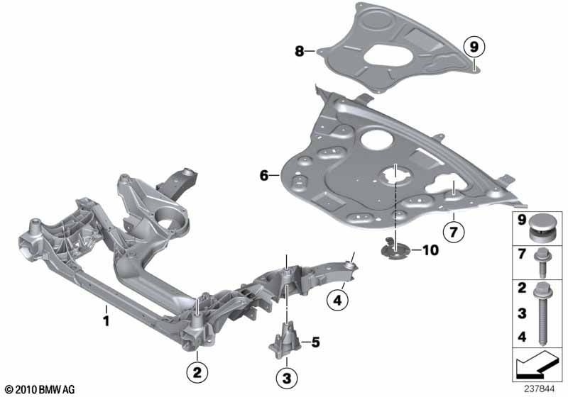 Front axle support
