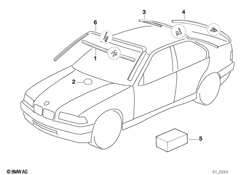 Window mounting parts