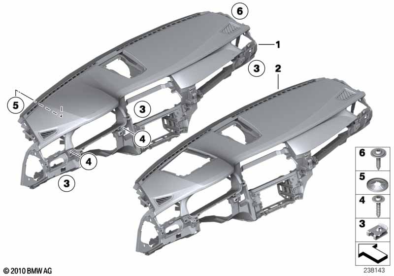 Genuine BMW 51459160069 Trim Panel Dashboard DOLOMITI (Inc. 750LiX 4.0, 760Li & Alpina B7) | ML Performance EU Car Parts