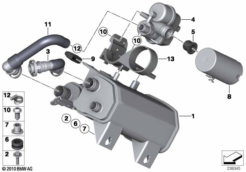 Genuine BMW 16117220721 F25 Activated Charcoal Filter (Inc. X3) | ML Performance UK Car Parts