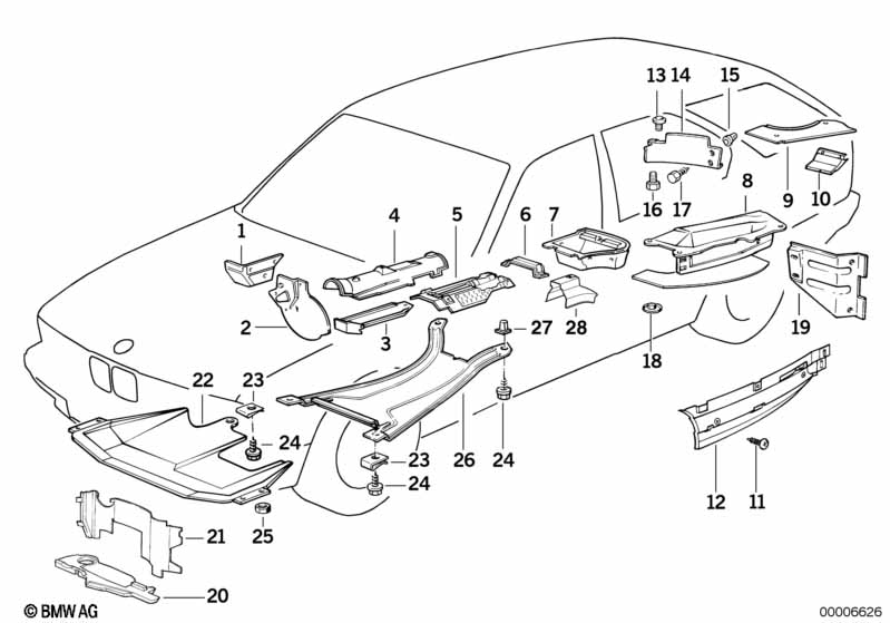 Genuine BMW 51488137981 E34 E32 Heat Insulator Rear Silencer (Inc. M5 3.6, 525i & 730iL) | ML Performance EU Car Parts