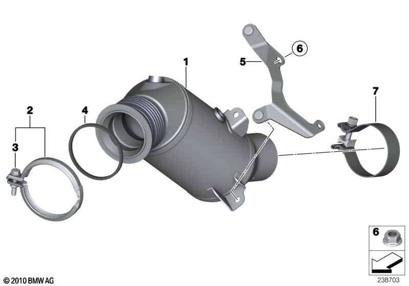 Genuine BMW 18328603873 F25 F26 Exch Catalytic Converter Close To Engine EU5 (Inc. X3 35iX & X4 35iX) | ML Performance EU Car Parts