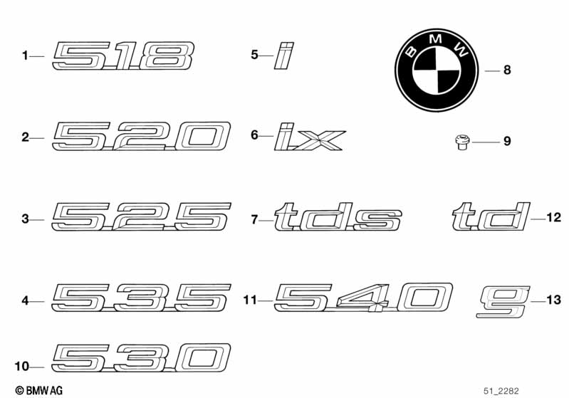 Emblems / letterings