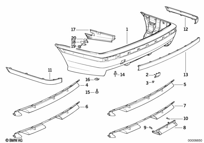 M Trim, rear