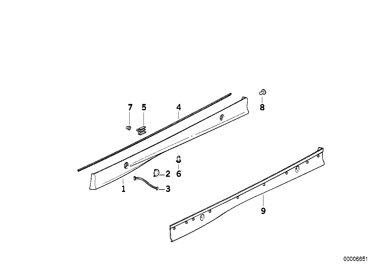 Genuine BMW 51712234187 E36 Primed Left Outer Kick Panel M TECHNIC (Inc. 325td, 316i 1.9 & 323i) | ML Performance UK Car Parts