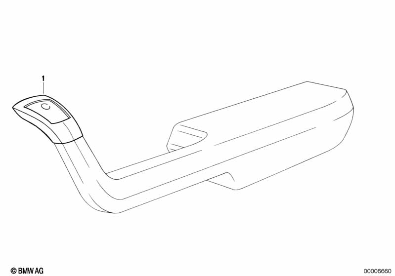 Genuine BMW 51421822723 E12 Armrest Upper Part Rear Left VELOURSROT (Inc. 530i, 528 & 520i) | ML Performance EU Car Parts