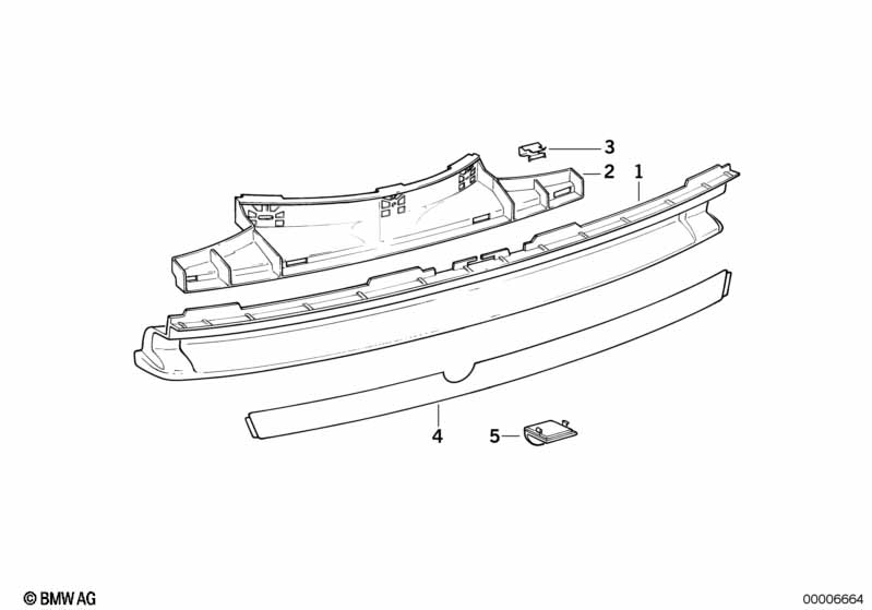 Genuine BMW 51122252014 E31 Foil M TECHNIC (Inc. 840Ci) | ML Performance UK Car Parts