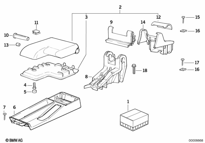 Genuine BMW 51168162141 E36 Bottom Part Of Console SCHWARZ (Inc. 325i, 320i & 318i) | ML Performance EU Car Parts