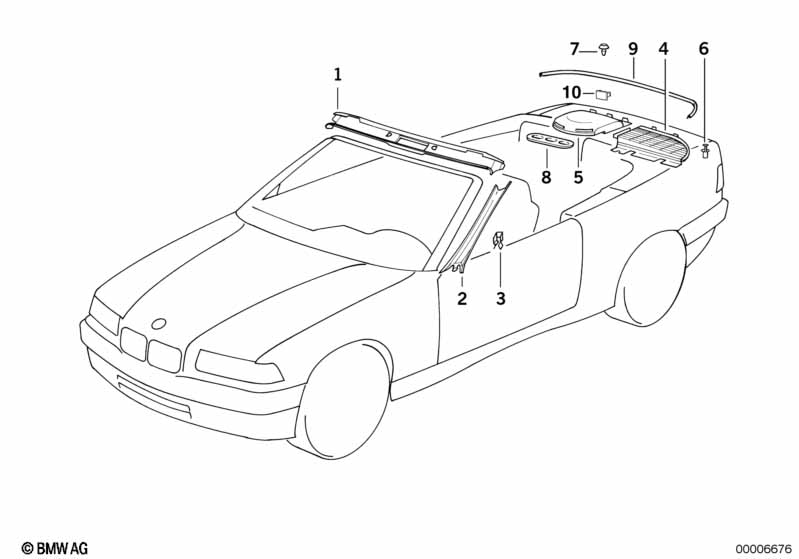 Interior body trim panel