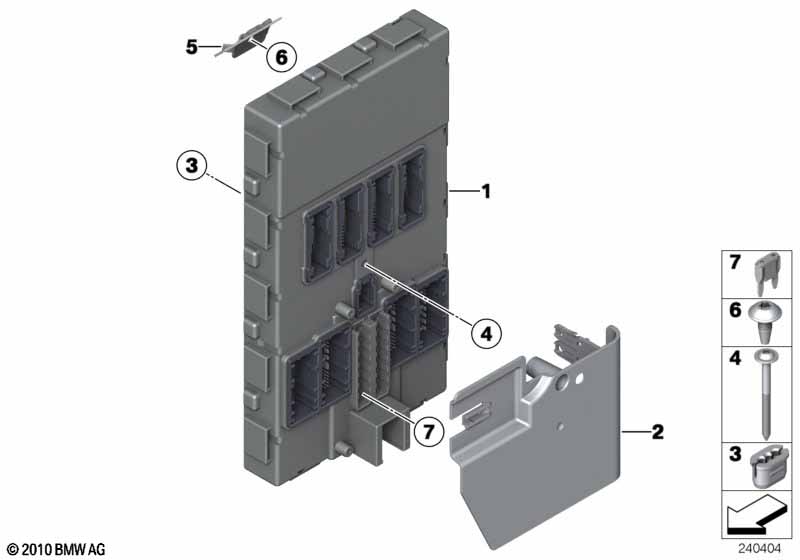 Control unit, front electronic module