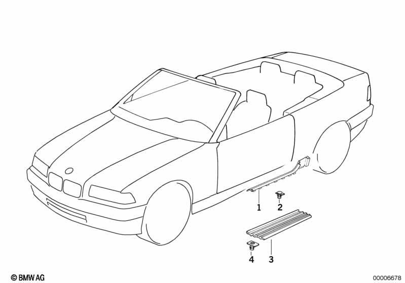 Genuine BMW 51478165991 E36 Trim Panel Lower Left SCHWARZ (Inc. M3, 328i & 320i) | ML Performance EU Car Parts