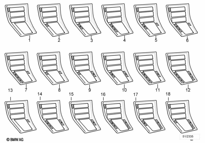 Genuine BMW 51162254392 E31 Steptronic Wood Cover VOGELAUGENAHORN (Inc. 840i, 850Ci & 850CSi) | ML Performance UK Car Parts