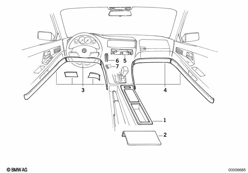 Genuine BMW 51162255499 E31 Holder (Inc. 840i) | ML Performance UK Car Parts