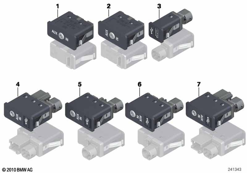 Genuine BMW Mini 84109237655 RR4 Aux -In Connection (Inc. Z4 18i, 330i & X4 35iX) | ML Performance UK Car Parts