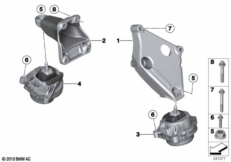 Genuine BMW 22116850481 Engine Mount, Left | ML Performance EU Car Parts