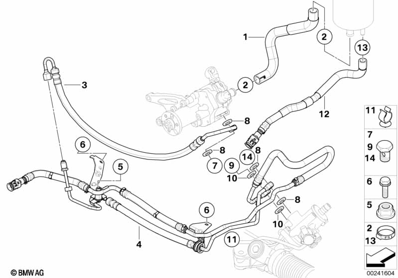 Genuine BMW 32416782617 E60 E61 Expansion Hose With Return Pipe (Inc. 535xi) | ML Performance EU Car Parts