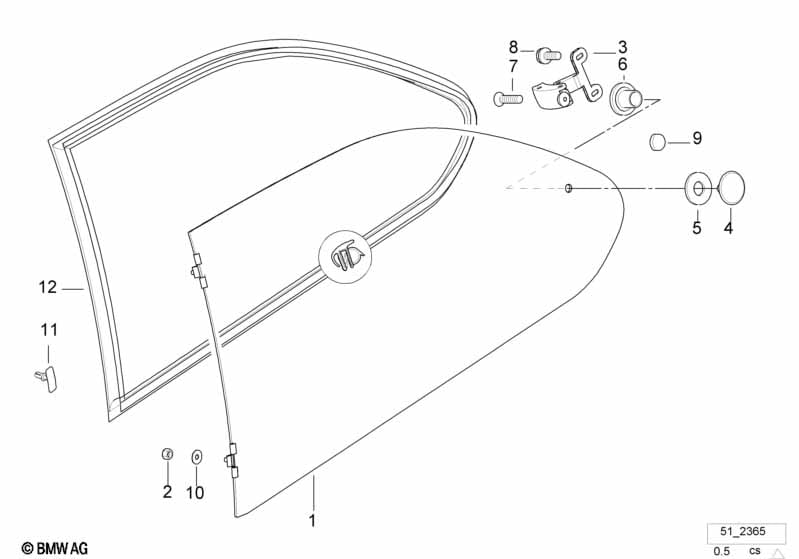 Door window lifting mechanism rear
