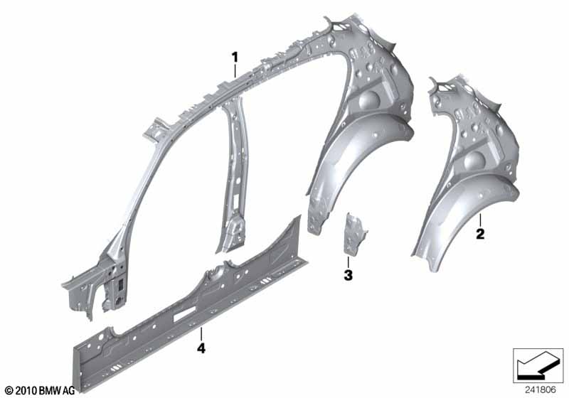 Genuine BMW 41217284354 F20 F21 Cover Panel, Wheel House, Right (Inc. 120d, 225d & 230iX) | ML Performance UK Car Parts