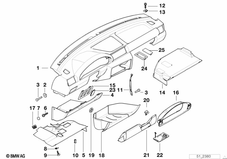 Genuine BMW 51458215316 E36 Frame (Inc. 318ti, 316i 1.9 & 316i 1.6) | ML Performance EU Car Parts