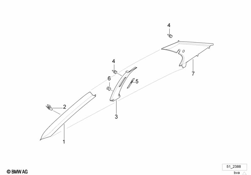 Genuine BMW 51438238588 E36 Clamp (Inc. 318ti) | ML Performance UK Car Parts
