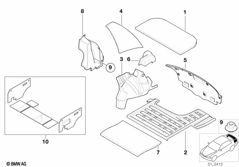 Sound insulating rear
