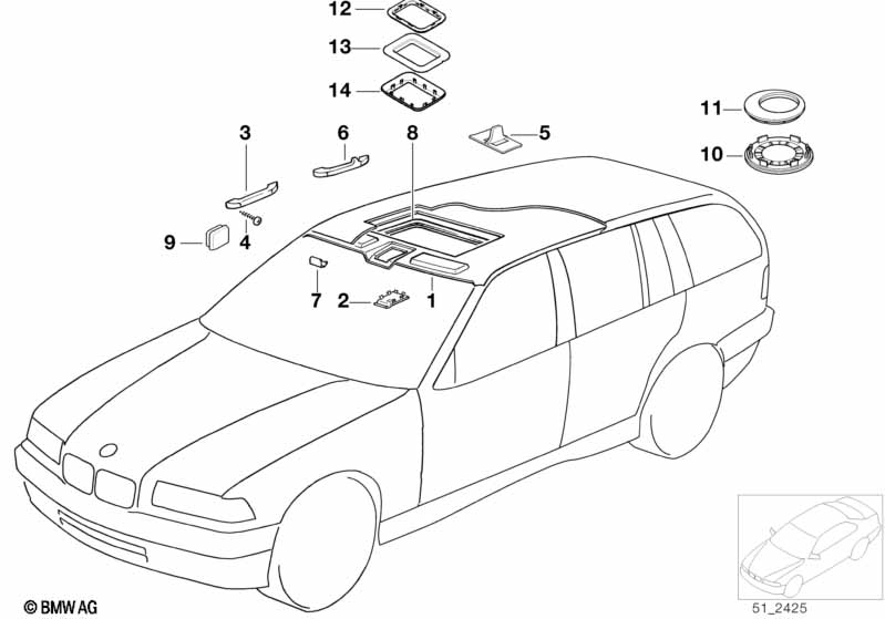 Genuine BMW 51438183314 F07 G32 E70 Holder (Inc. 525i) | ML Performance UK Car Parts