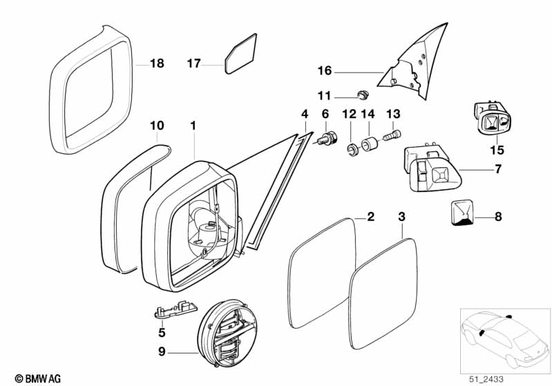 Genuine BMW 61311383335 E31 E36 Button (Inc. 318is) | ML Performance UK Car Parts