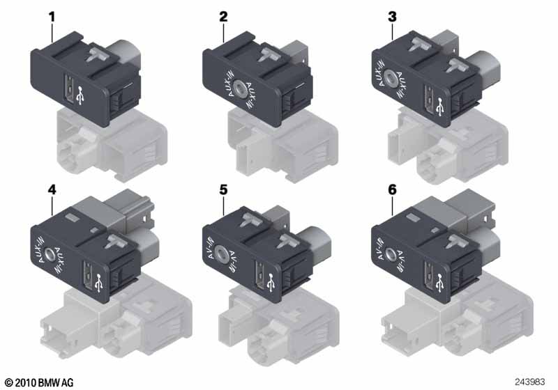 USB / AUX-IN / AV-IN 소켓