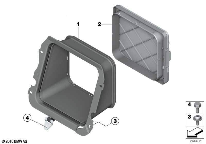 Rear seat ski bag