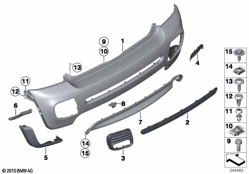 Aerokit, trim panel, rear