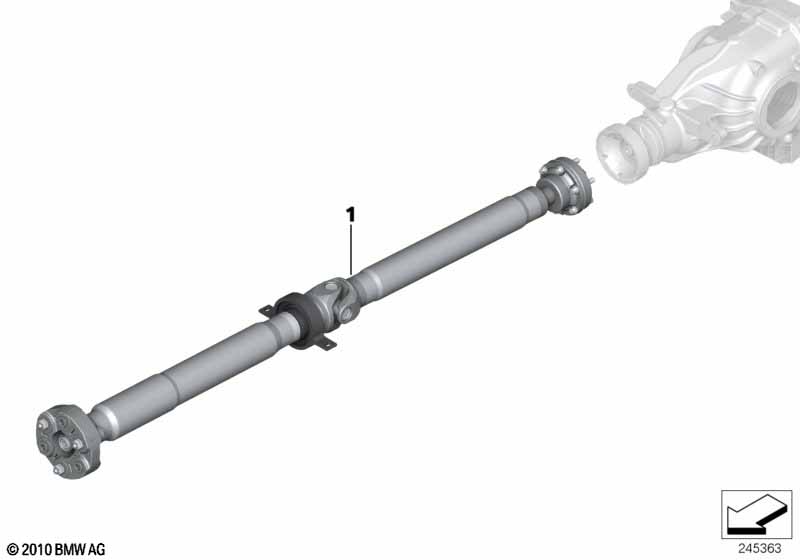 Genuine BMW 26107619258 E82 Manual Drive Shaft Transmission L=1339mm (Inc. M Coupé) | ML Performance EU Car Parts