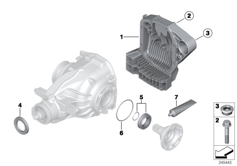 Genuine BMW 33107510289 E65 E39 E28 Shaft Seal With Lock Ring 76X50X10 (Inc. 732i, M5 3.6 & M Coupé) | ML Performance UK Car Parts