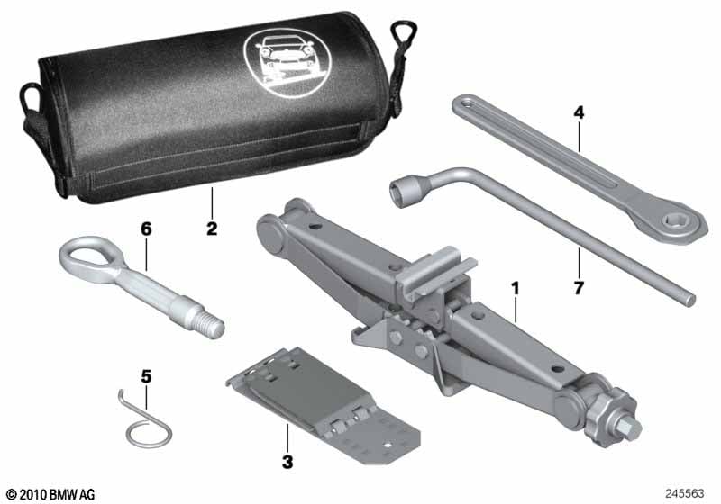 Genuine BMW 71109807243 Lifting Jack (Inc. Cooper D 2.0, Cooper SD ALL4 & Cooper S ALL4) | ML Performance UK Car Parts