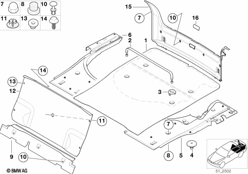 Trunk trim panel