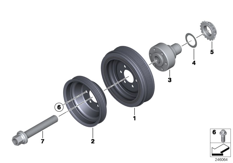 Genuine BMW 11237600595 F32 F07 F33 Washer 26.4 X 38.3 (Inc. 420iX, 520i & X5 40eX) | ML Performance UK Car Parts