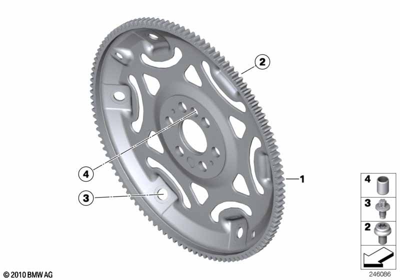 Genuine BMW 24407629873 F26 F12 F36 Asa-Bolt M10X1X17,5 ZNS3 (Inc. X1 28i) | ML Performance UK Car Parts